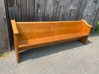 wooden bench
