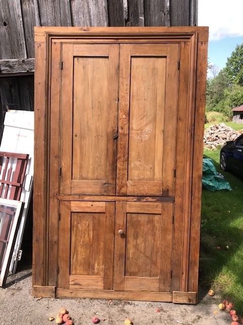 two door type wooden door