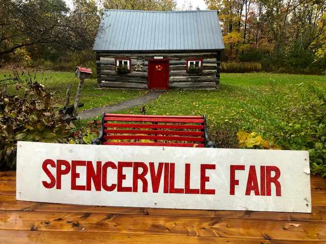 sign advertising spencerville fair