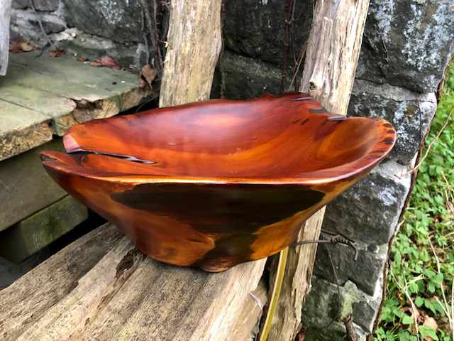 wooden fruit bowl