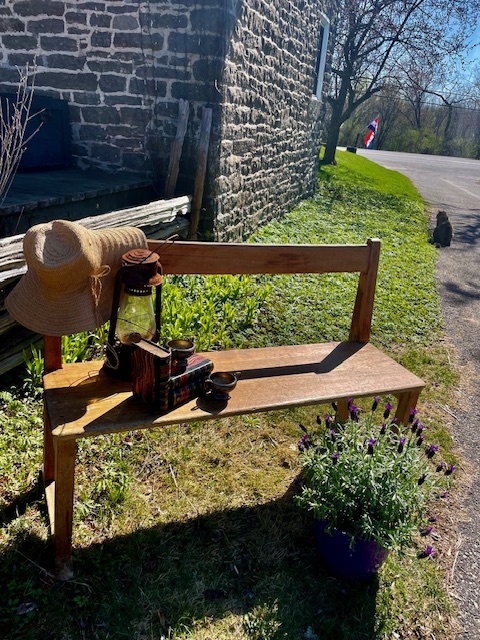 Wooden bench